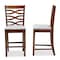 Baxton Studio Lanier Grey Upholstered Walnut Wood 2-PC Counter Height Pub Chair Set 161-9887 - alternate 3